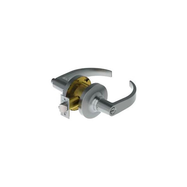 Hager Companies 3470 Grade 1 Cylindrical Lock - Classroom 2-3/4" Us26d Arc Nc Asa Ic 347002N26D000A0NA00C - main